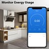 Energy Monitoring Smart Socket - 13a Tuya Wifi Single - Black - Image 2