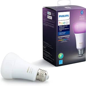 Philips Hue White And Colour Ambiance A19 Led Smart Bulb - Bluetooth & Zigbee Compatible