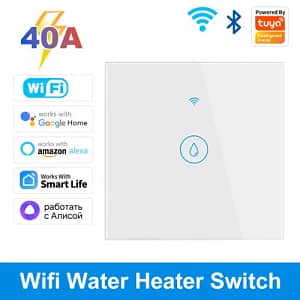 Smart Water Heater And AC Switch - 40amps - White
