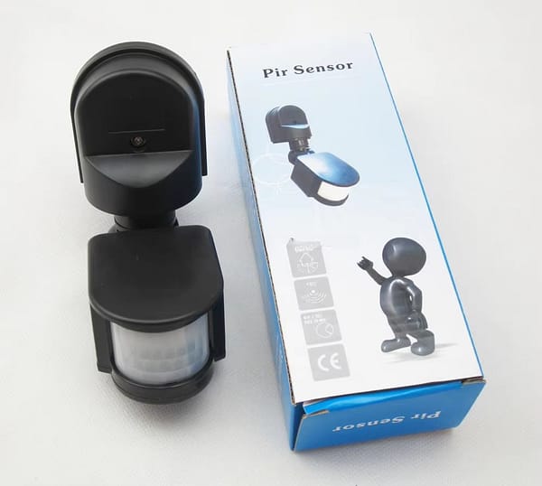 Outdoor and Indoor Motion Sensor – Wall / Ceiling Mount - Black - Image 2