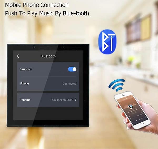 4inch smart bluetooth wall amplifier android - Image 3