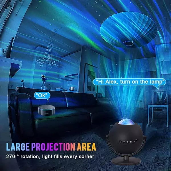 Smart Aurora Moon & Starlight Projector Lamp - Image 8