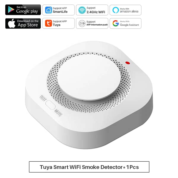 Smart Wifi Smoke Alarm And Fire Detector
