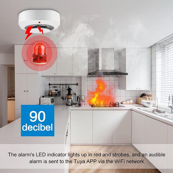 Smart Wifi Smoke Alarm And Fire Detector - Image 6