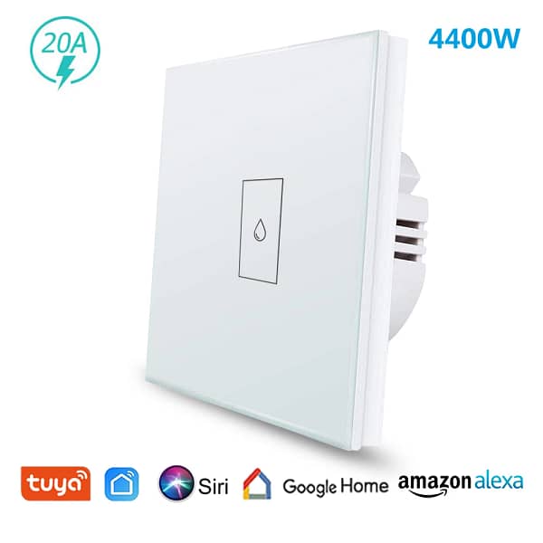Smart Water Heater Switch Wifi - 20amps White