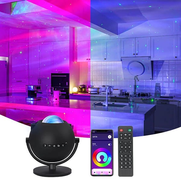 Smart Aurora Moon & Starlight Projector Lamp - Image 6