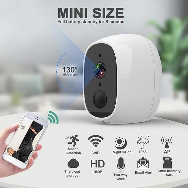 Low Power Solar Wifi Bullet Camera - Image 2