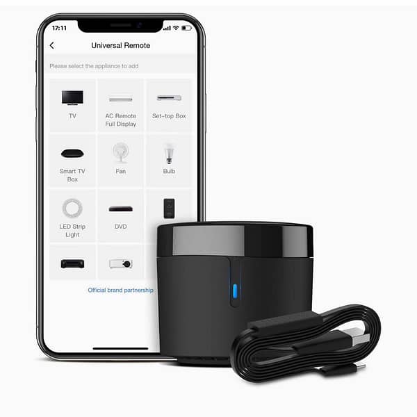 BroadLink RM4 mini Smart Remote and Sensor Cable Set