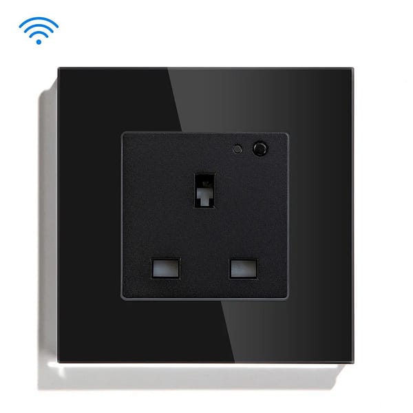 Energy Monitoring Smart Socket - 13a Tuya Wifi Single - Black - Image 4