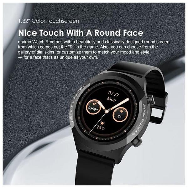 oraimo watch R 1.32" Waterproof Smart Watch - Image 3