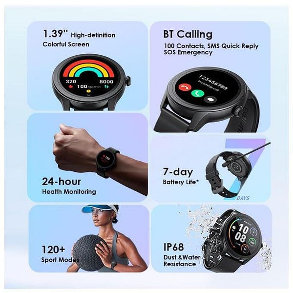 oraimo Watch 2R 1.39" TFT IP68 Smart Watch - Image 7