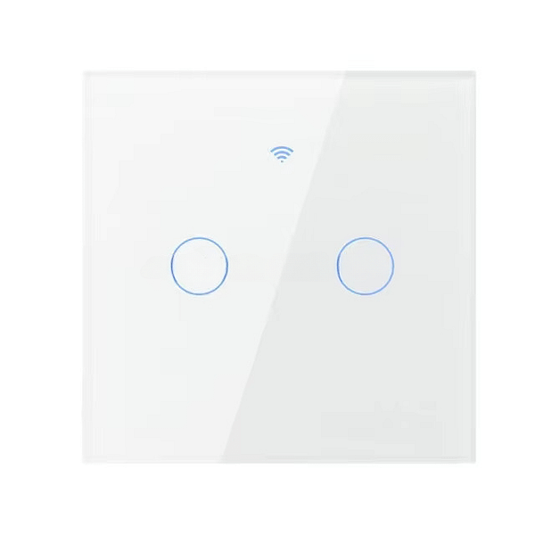 2 Gang Smart Wifi Light Switch Tuya – White
