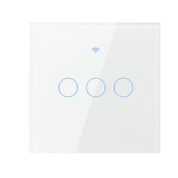 3 Gang Smart Wifi Light Switch Tuya – White