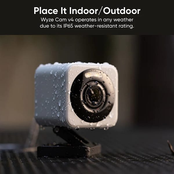 Wyze Cam V4 2.5k QHD Resolution Indoor/outdoor Smart Camera CCTV Night Vision- White - Image 13
