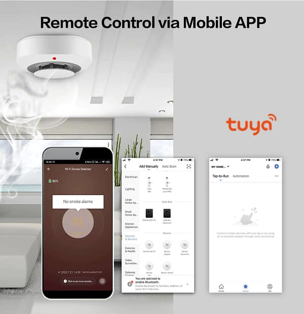 Smart Wifi Smoke Alarm And Fire Detector - Image 2
