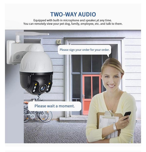 Tuya Metal Outdoor 1080P 2.0MP Wifi 2.5''PTZ Camera - Image 2