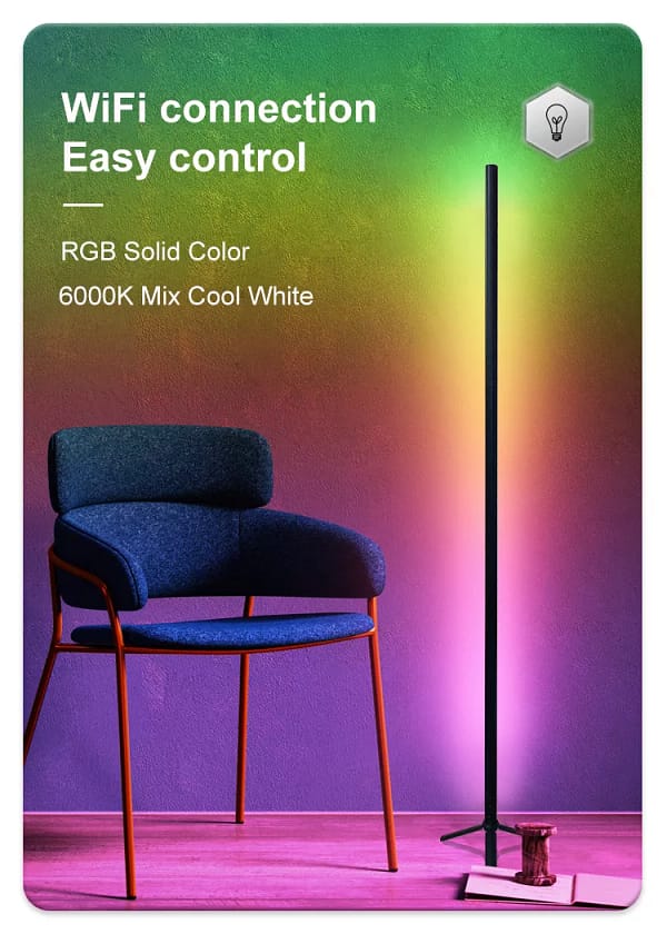 Smart Corner Led Floor Lamp Light - Image 5